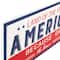 20" Land of the Free Because of the Brave Patriotic Metal Wall Sign